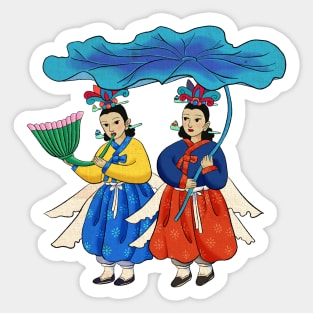 Minhwa: Taoist Fairy Sisters A-2 Type Sticker